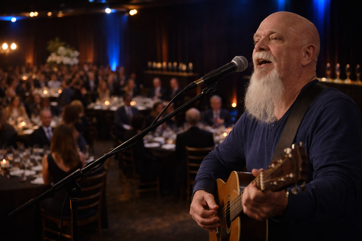 Live corporate dinner entertainment performed by Phillip Rogers