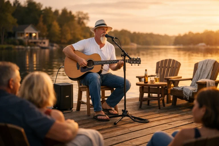 Live lake house entertainment by Phillip Rogers