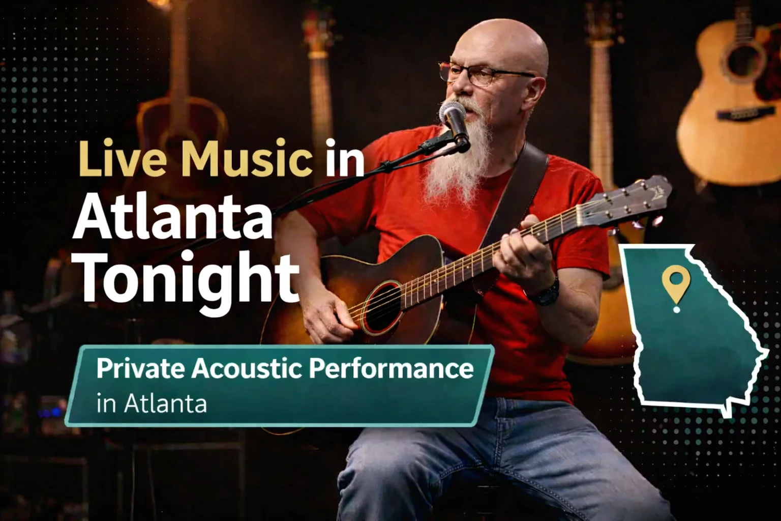 Live acoustic music in Atlanta for private events, weddings, proposals, corporate gatherings, and intimate celebrations by Phillip Rogers