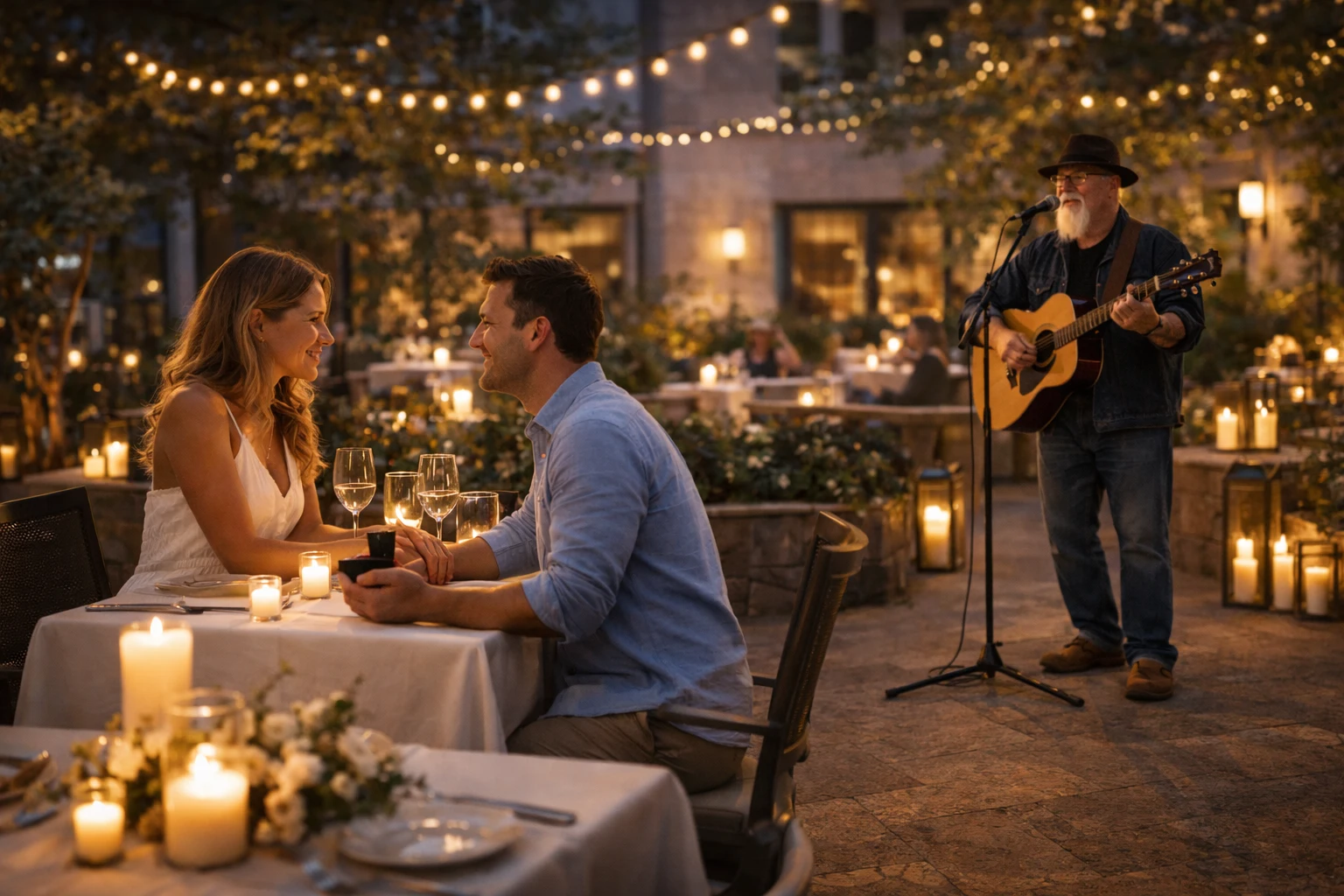 Restaurant Marriage Proposal Music